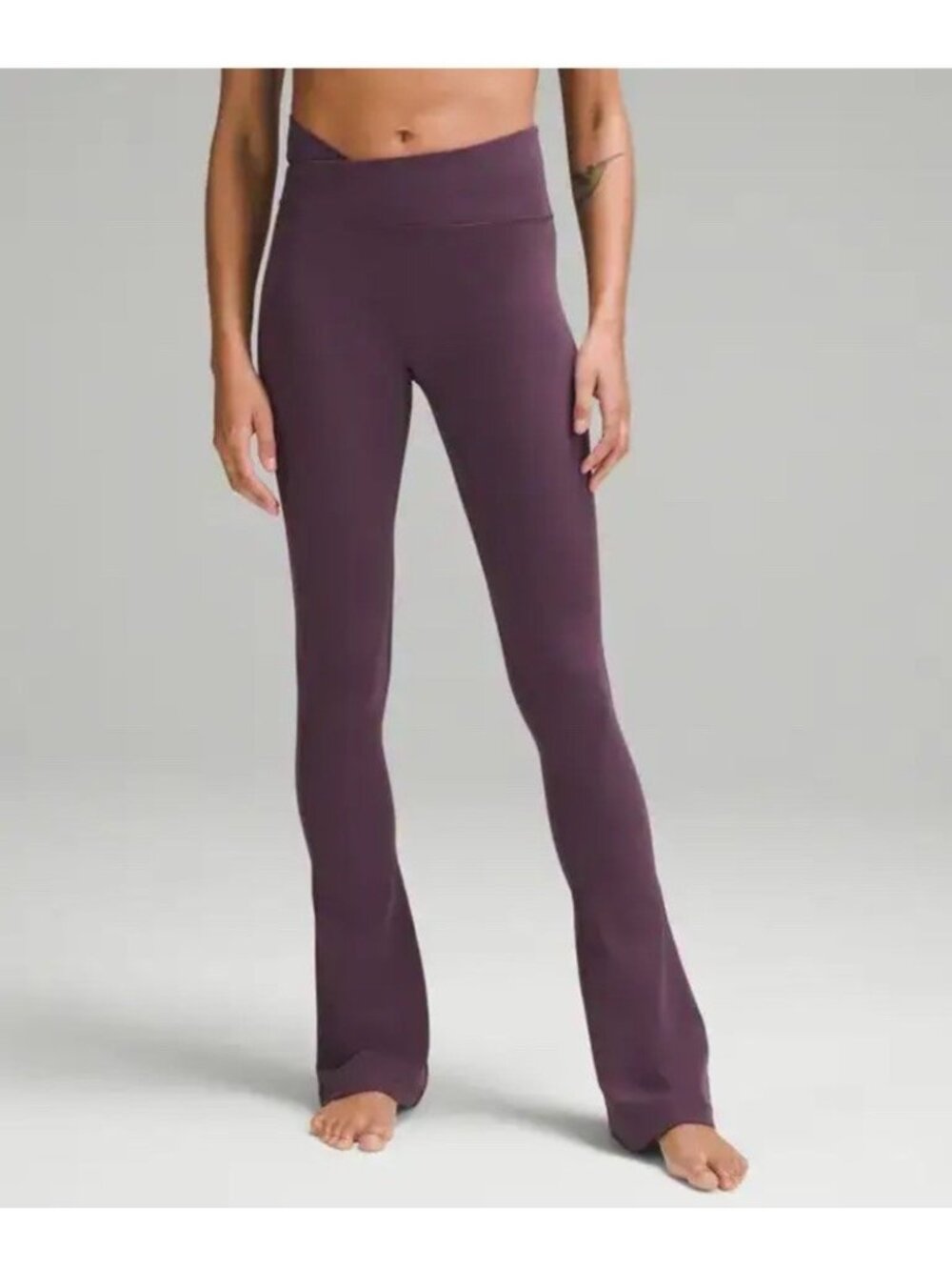 Lululemon Align Asymmetrical-Waist Mini Flare Pants Size 10 Grape Thistle Purple
